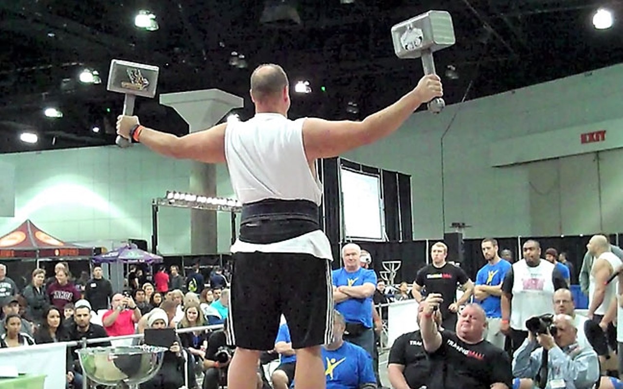 Armed for victory: Pioneer Valley High School teacher Riccardo Magni competes at Armlifting World Championships in Russia