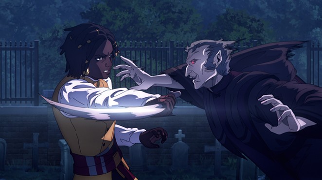 FANG FOR YOUR BUCK: The war between humans and vampires continues in Netflix’s video-game adaptation Castlevania: Nocturne, a spin-off of Castlevania that premiered this fall.