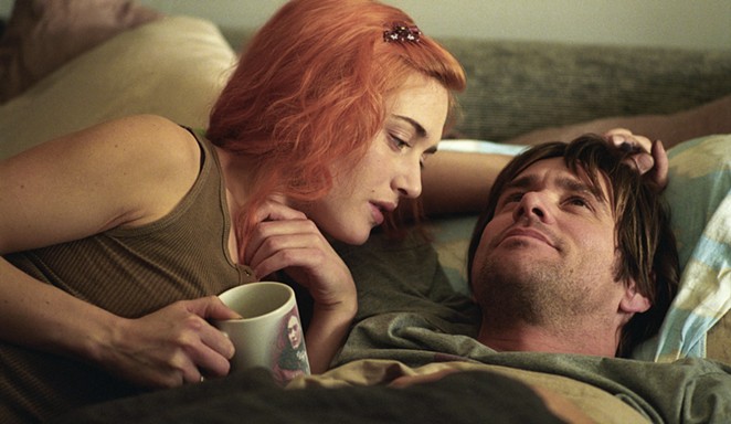 DE JA VU DOO: Clementine (Kate Winslet) and Joel (Jim Carrey) have a weird connection they can’t seem to shake, in Eternal Sunshine of the Spotless Mind (2004) screening at the Palm Theatre in SLO on Feb. 11 and 12.