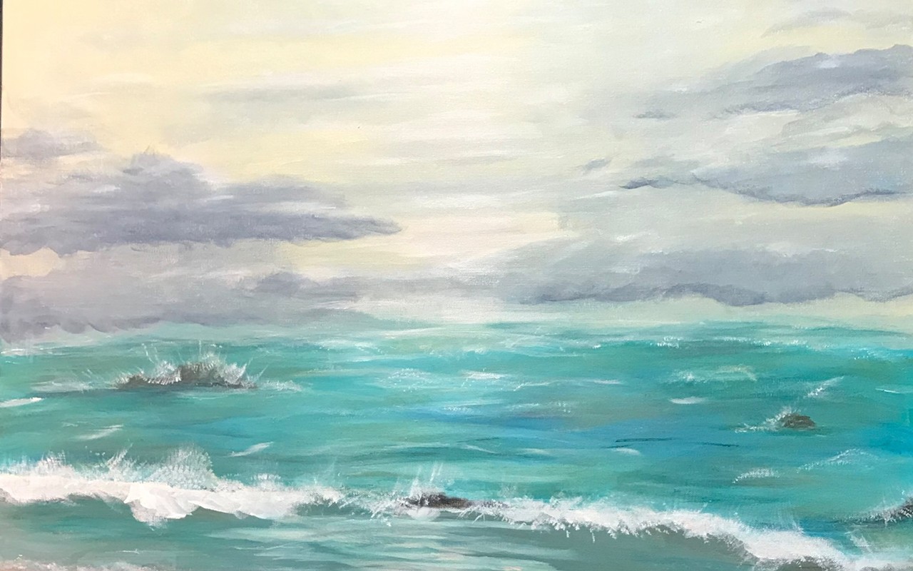 Cypress Gallery showcases seaside scenes from watercolor and acrylic painter Sharon Hedman