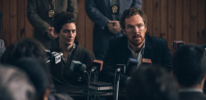 MISSING: When their 9-year-old son goes missing, unhappy couple Cassie (Gaby Hoffman) and Vincent (Benedict Cumberbatch) find their troubled relationship deteriorating, in Eric, streaming on Netflix.