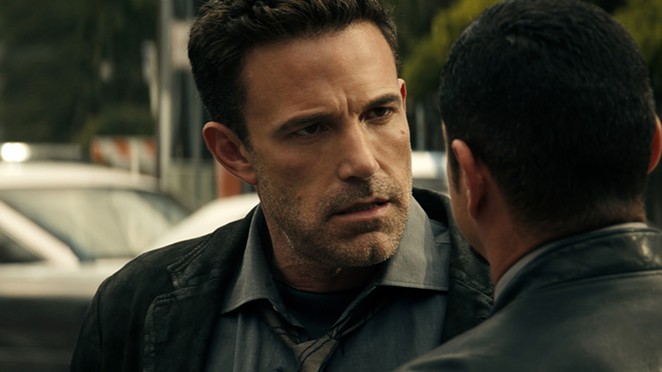 MIND BENDER: Ben Affleck stars as police detective Danny Rourke, whose current case may be connected to his missing daughter, in Hypnotic, streaming on Peacock.