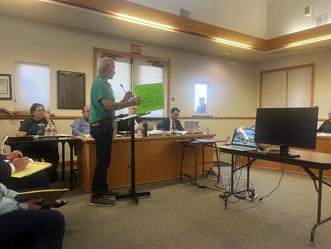 A COMMUNITY DIVIDED: More than 100 SLO County residents attended the Aug. 28 Nipomo Community Services District Board of Directors meeting to voice their opinion on the directors vote to split property tax with the county and move the Dana Reserve along in its application process.