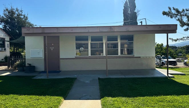 WWII ERA BUILDINGS: The College School District site exteriors were originally surplus World War II barracks and its multipurpose room was built in the 1940s with no air conditioning and leaking roofs. Now, the district is presenting an $18 million bond to the November ballot to help repair the old facilities.