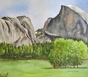 Jo-Neal Boic brings influences from Yosemite  and Italy to her watercolors on display at Gallery Los Olivos