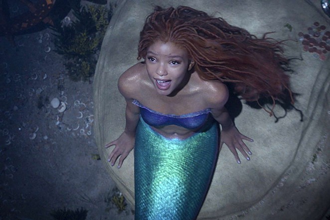 YEARNING: Ariel (Halle Bailey) desperately wants to explore the human world above the water, in the new live-action version of The Little Mermaid, screening in local theaters.