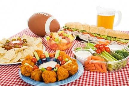 Football and finger foods, Eats